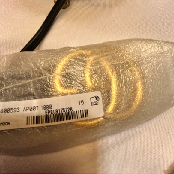 Gucci Black Belt with Gold GG Buckle main image 11